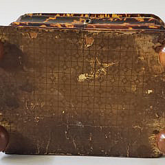 English Regency Tortoiseshell Double Compartment Tea Caddy, 19th Century