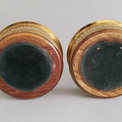 Pair of 19th Century Pierced Brass Wine Coasters