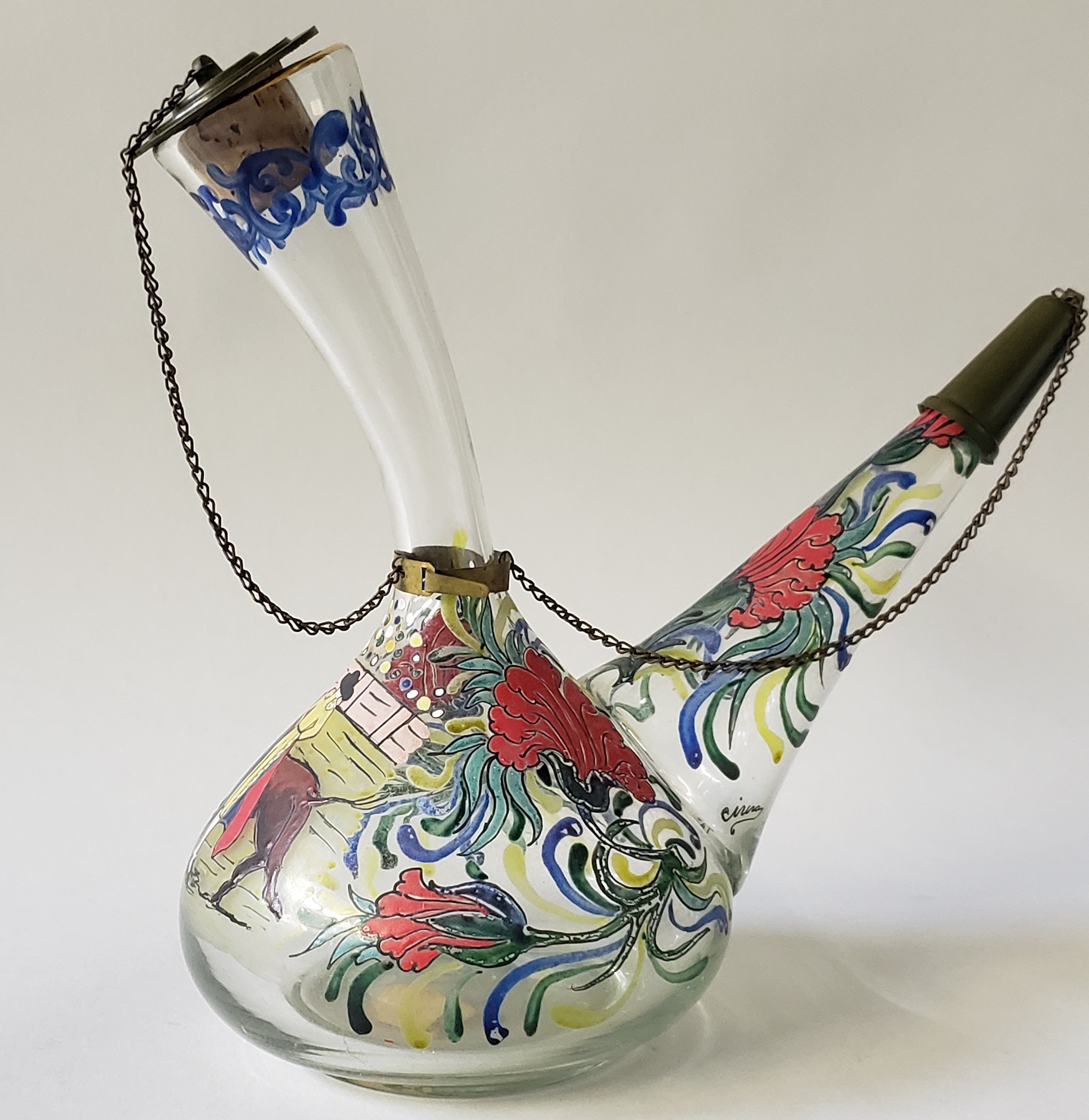 Vidriera Catalana Spanish Porrón Vintage Vidriera Catalana Spanish