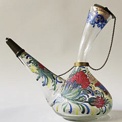 Vintage Vidriera Catalana Spanish Hand Painted Porrón