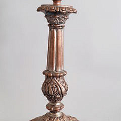 Pair of Silver Plated Four-Light Candelabra