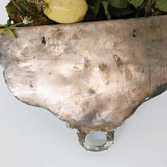 Pair of English Silver Plated Half-Round Meat Dome Wall Baskets