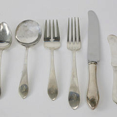 103 Piece Dominick & Haff/Reed and Barton Sterling Silver Flatware Service in the Pointed Antique Pattern