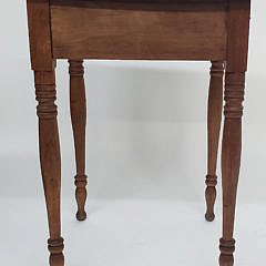 New England Sheraton Tiger Maple One Drawer Night Stand, 19th Century