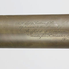 J.P. Cutts Sutton & Son Green Patina Spyglass, 19th Century