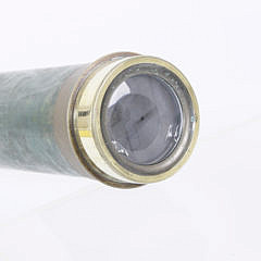 J.P. Cutts Sutton & Son Green Patina Spyglass, 19th Century