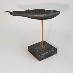 Vintage Donald Reed Bronze Humpback Whale Sculpture