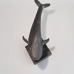 Vintage Donald Reed Bronze Humpback Whale Sculpture