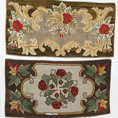 999 Two Floral Hooked Rugs A_MG_8307