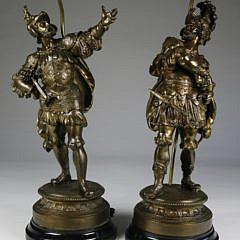 1-2850 Pair of Bronze Figural Lamps A_MG_9285