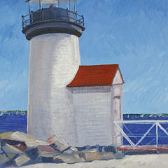 Miguel Hernandez Oil on Canvas, “Brant Point Light”