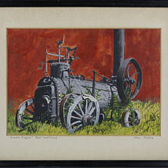 John Austin Tempera on Artist Board “Steam Engine – East Hartford”