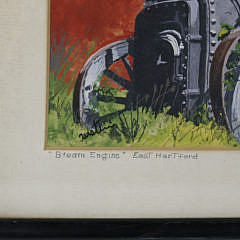 John Austin Tempera on Artist Board “Steam Engine – East Hartford”