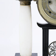 Asian Influenced French Empire Quarter Striking Mantel Clock, circa 1840