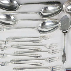 Gorham Sterling Silver Flatware Service in the “Lyric” Pattern