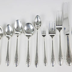 Gorham Sterling Silver Flatware Service in the “Lyric” Pattern