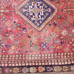 Vintage Persian Hand Knotted Wool Carpet