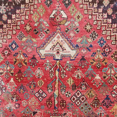 Vintage Persian Hand Knotted Wool Carpet