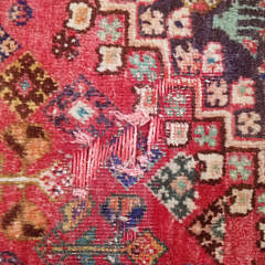 Vintage Persian Hand Knotted Wool Carpet