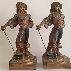 10-4801 Pirates Bronze Bookends A