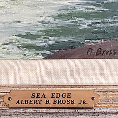 Albert Bross Jr. Oil on Canvas, “Sea Edge”