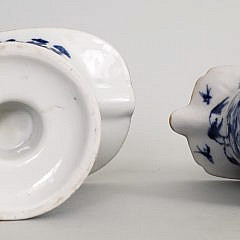 Two 19th Century Chinese Export Porcelain Nanking Helmet Pitchers