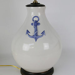 Contemporary “Anchors” Ceramic Lamp