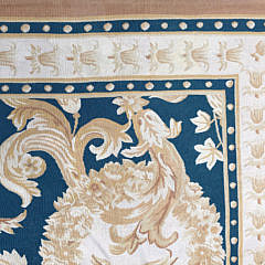 Hand Woven Wool Aubusson Carpet