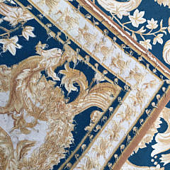 Hand Woven Wool Aubusson Carpet