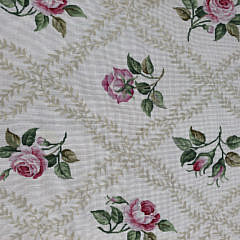 Wool Rose Needlepoint Carpet, 20th Century