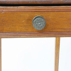 American Hepplewhite One Drawer Birch Workstand