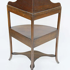 English Mahogany Corner Washstand, circa 1820