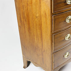 American Hepplewhite Inlaid Mahogany Chest of Drawers, circa 1800