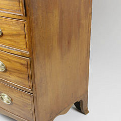 American Hepplewhite Inlaid Mahogany Chest of Drawers, circa 1800