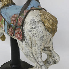 Papier-mâché Chanticleer Racing Horse, Contemporary