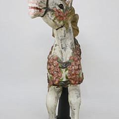 Papier-mâché Chanticleer Racing Horse, Contemporary