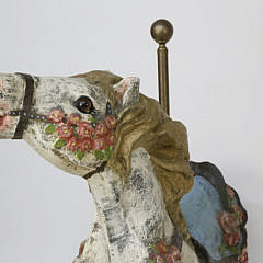 Papier-mâché Chanticleer Racing Horse, Contemporary