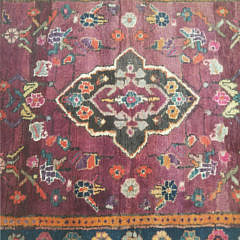 Vintage Mahal Hand Knotted Oriental Carpet