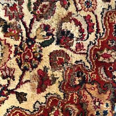 Vintage Hand Knotted Wool Oriental Foyer Carpet