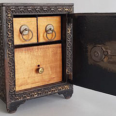 19th Century Cast Iron Safe Still Bank