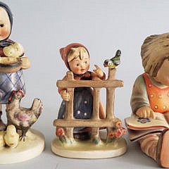 Collection of 9 Vintage German Hummel Figurines