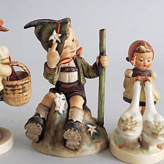 Collection of 9 Vintage German Hummel Figurines