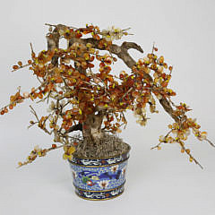 20-4621 Carnelian Tree in Cloisonne Pot A_MG_8832