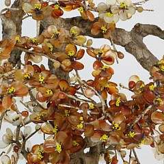 Chinese Carnelian Tree in a Cloisonne Pot, 20th century