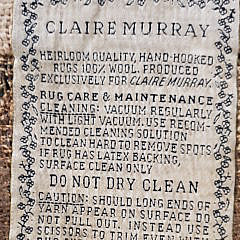 Vintage Claire Murray Hooked Rug of a Nantucket Cottage