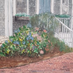 Marcus Goulding Nantucket Oil Painting, “Orange Street Doorway”