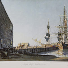 John Stobart Limited Edition Lithograph “Straight Wharf Nantucket in 1832”