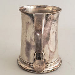 18th Century Silver Plated Mug