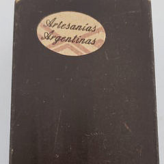 Vintage Silver and Leather Gaucho Boot Knife Tandil Buenos Aires Argentina