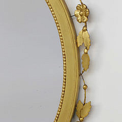 Sheraton Style Carved and Gilt Mirror, 20th Century